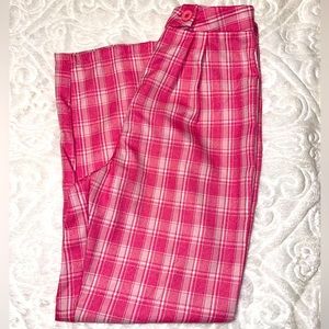 Nasty gal pink plaid pants